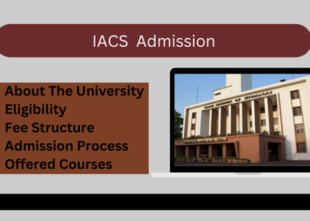 IACS Admission 2023-24